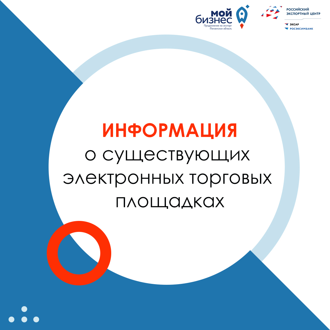 Информация о существующих электронных торговых площадках