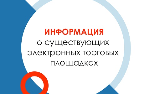 Информация о существующих электронных торговых площадках
